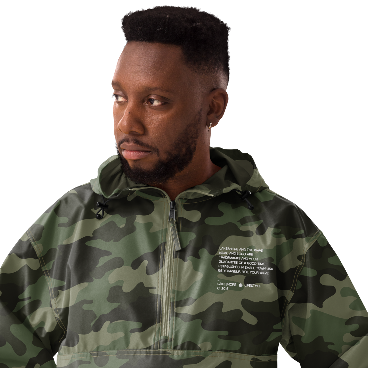 Camo Champion x Lakeshore Windbreaker Lakeshore Apparel