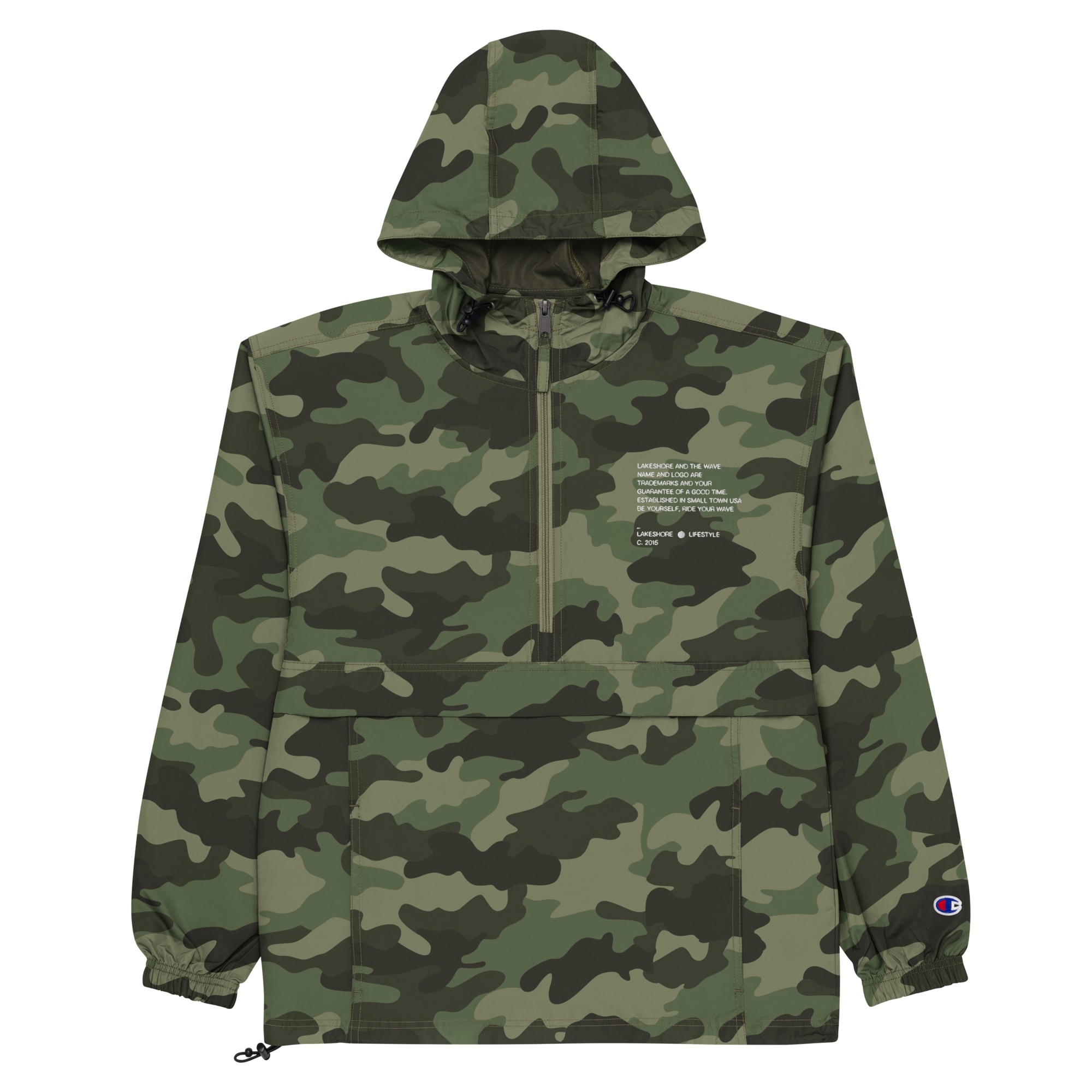 Camo Champion x Lakeshore Windbreaker Lakeshore Apparel